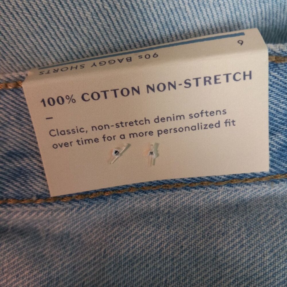 Universal Thread Size 6 Shorts Womens Light Wash Denim Jean Recycled Cotton NEW - Picture 9 of 10